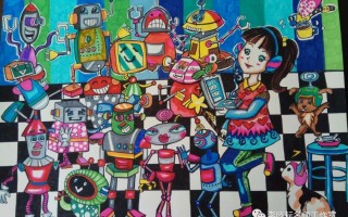 画画科技 33张科技与传承 科技科幻绘画获奖素材